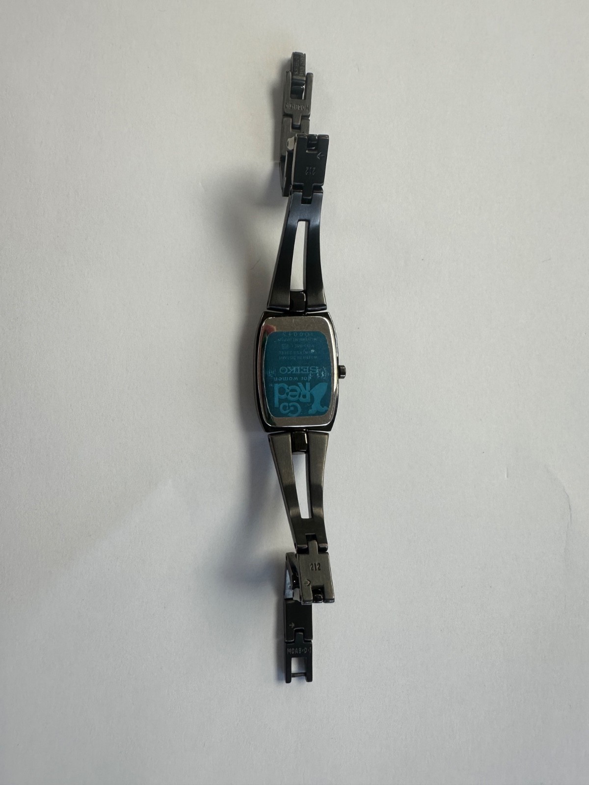 Seiko Solar Watch, Rectangular, Ltd Edition Breast Cancer Awareness, New Vintage