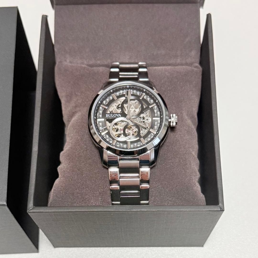 BULOVA Sutton 96A208 Automatic Skeleton Wristwatch