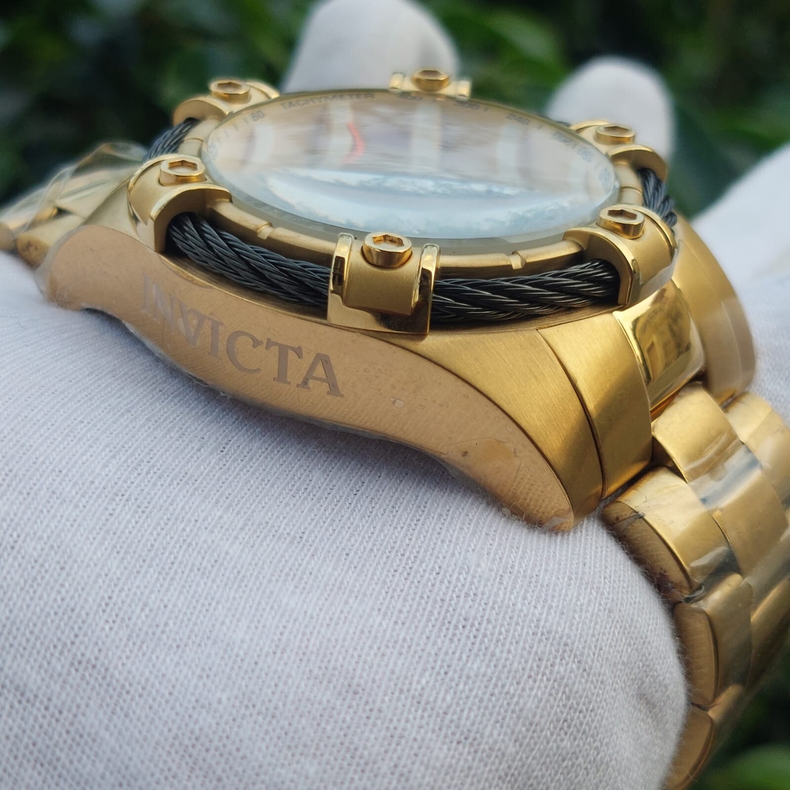 Invicta bolt Chronograph Gold filled Men’s Watch 52MM
