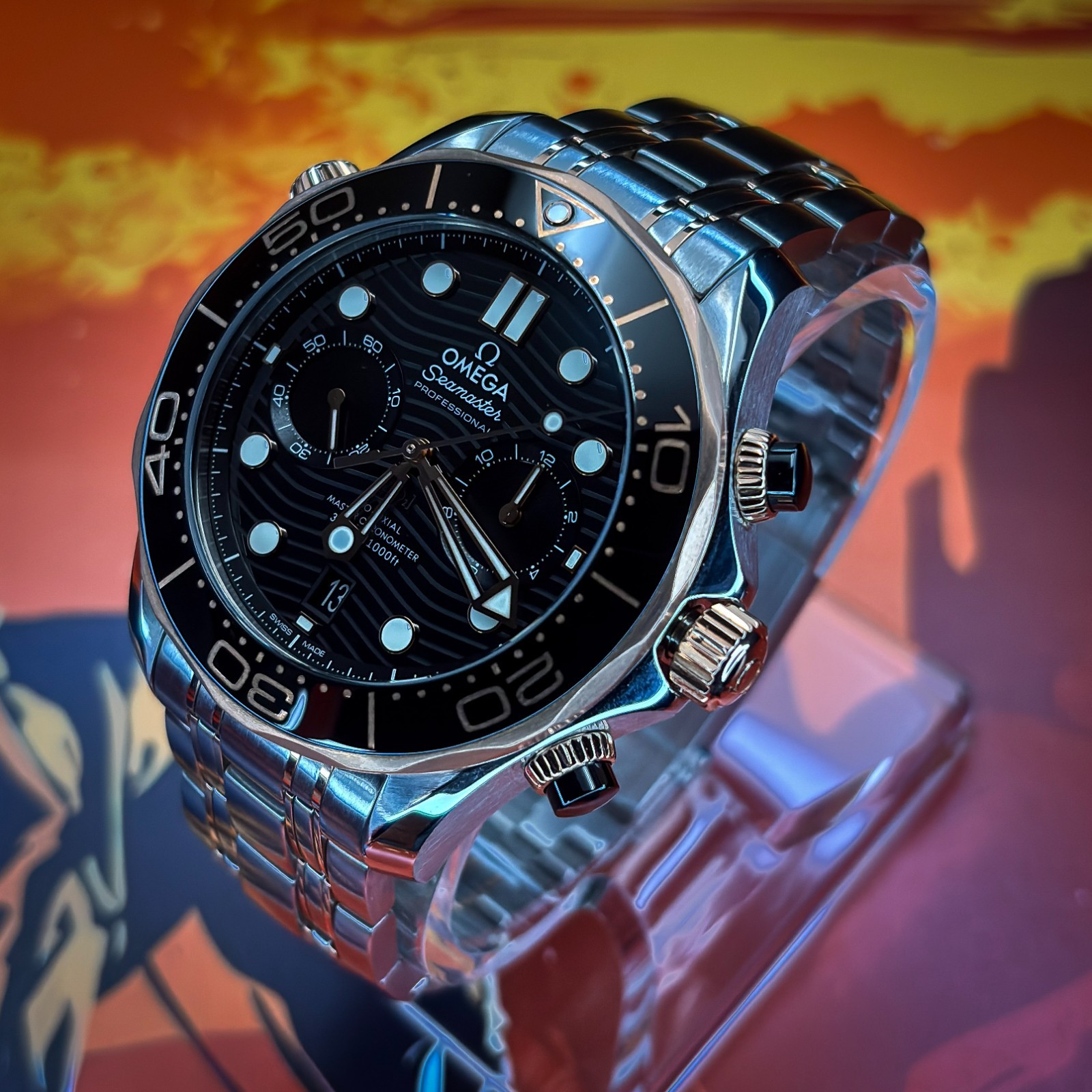 OMEGA Seamaster Diver 300M 210.20.44.51.01.001 BOX & PAPERS 2025 EXTRA STRAP