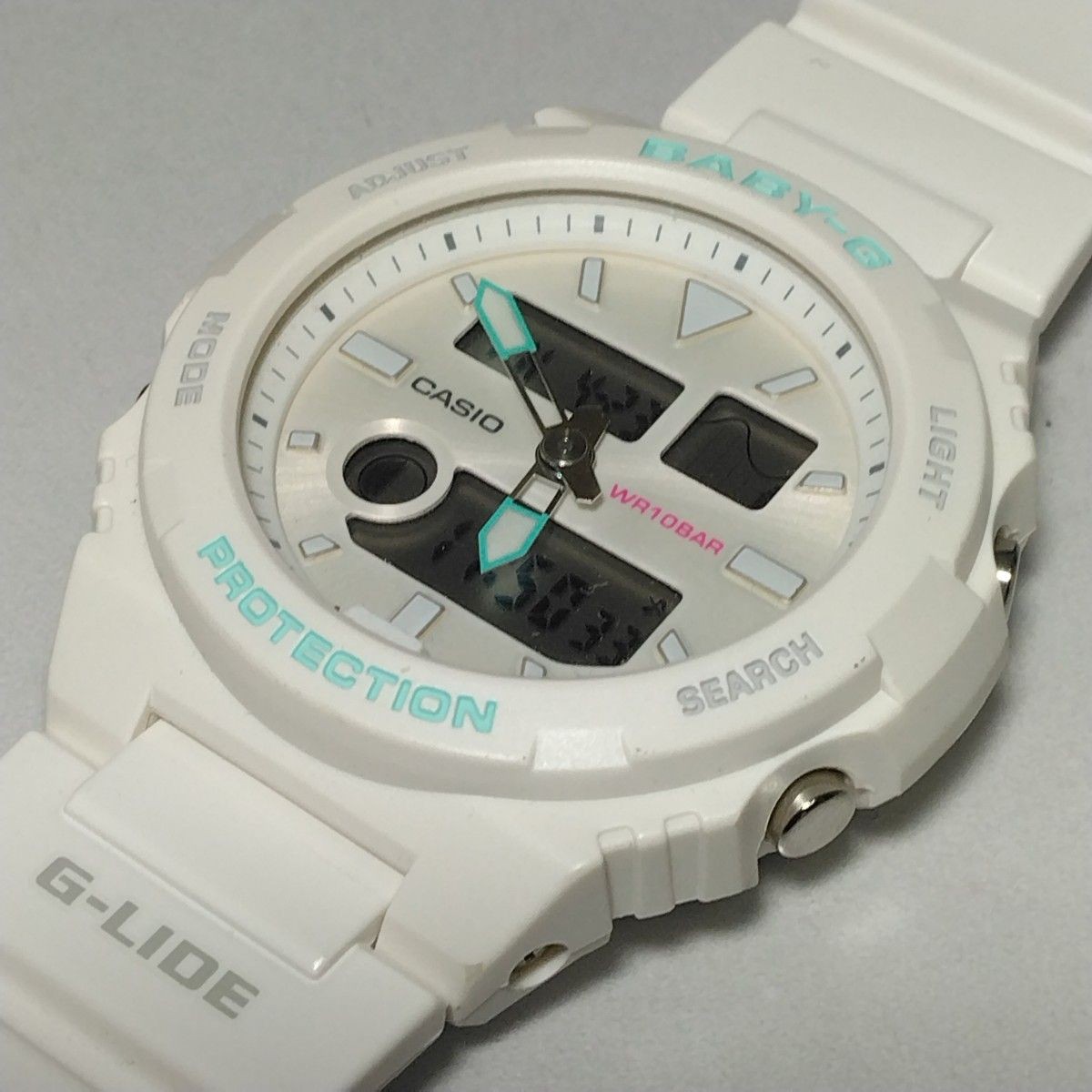 CASIO Baby G G LIDE Quartz Wristwatch BAX 100 7AJF White Mint Green
