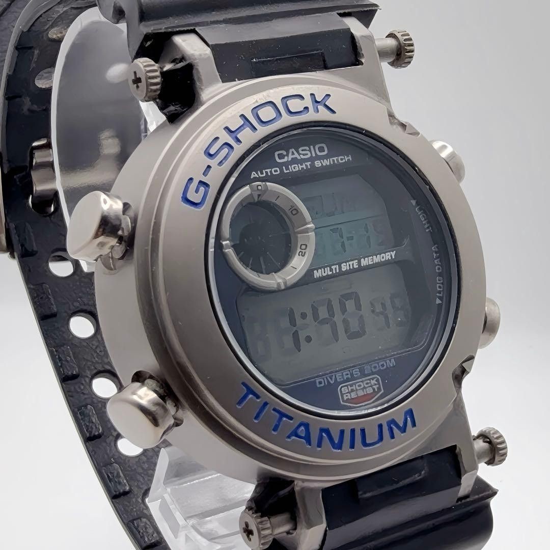 Working condition CASIO G-SHOCK DW-9900 FROGMAN Titanium Quartz Used item no Box