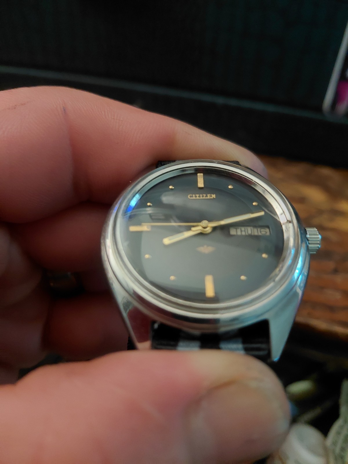 Vintage Citizen Eagle 7 Automatic Cushion 1970s Russian English Day/Date 4 -…