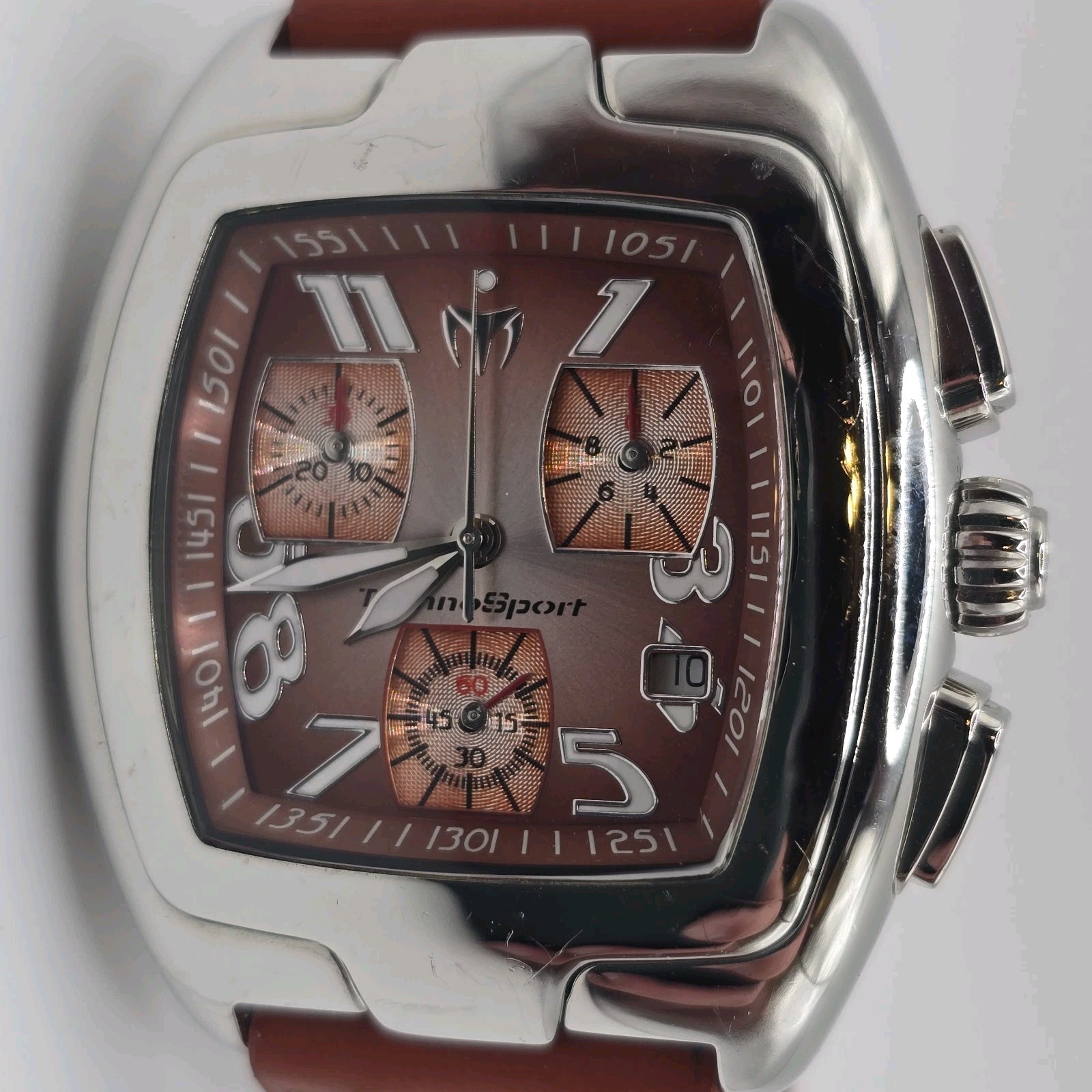 TechnoMarine Redsquare Men’s Brown Chronograph Watch 41mm