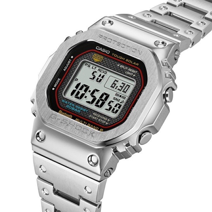 Casio G-Shock GMW-B5000D-1CJF Full Metal Silver Bluetooth Solar Watch