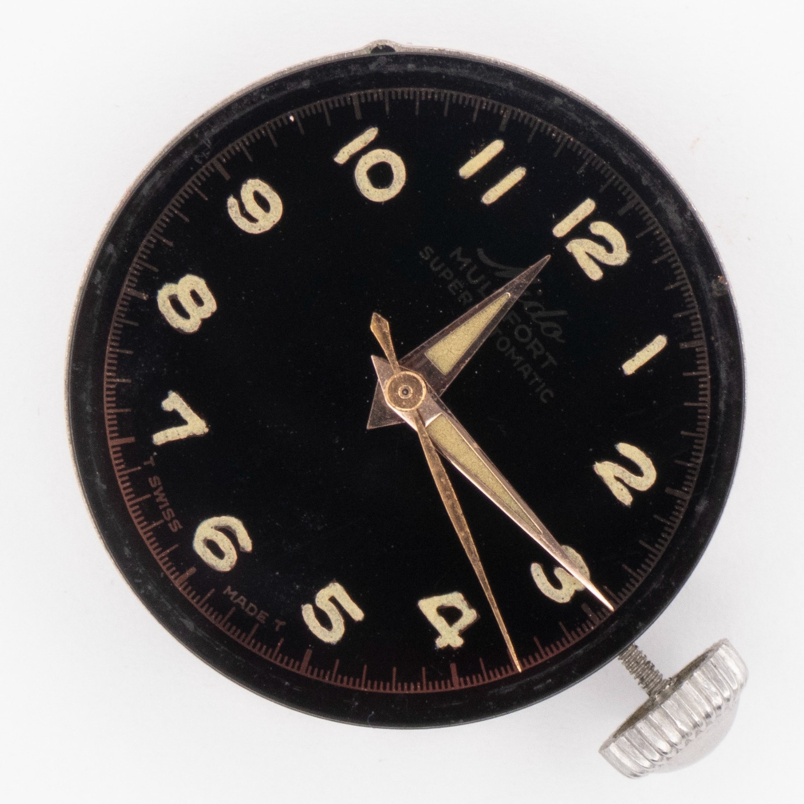 Vintage Mido Multifort Caliber 817 17-Jewel S/S Automatic Wristwatch, Keeps Time