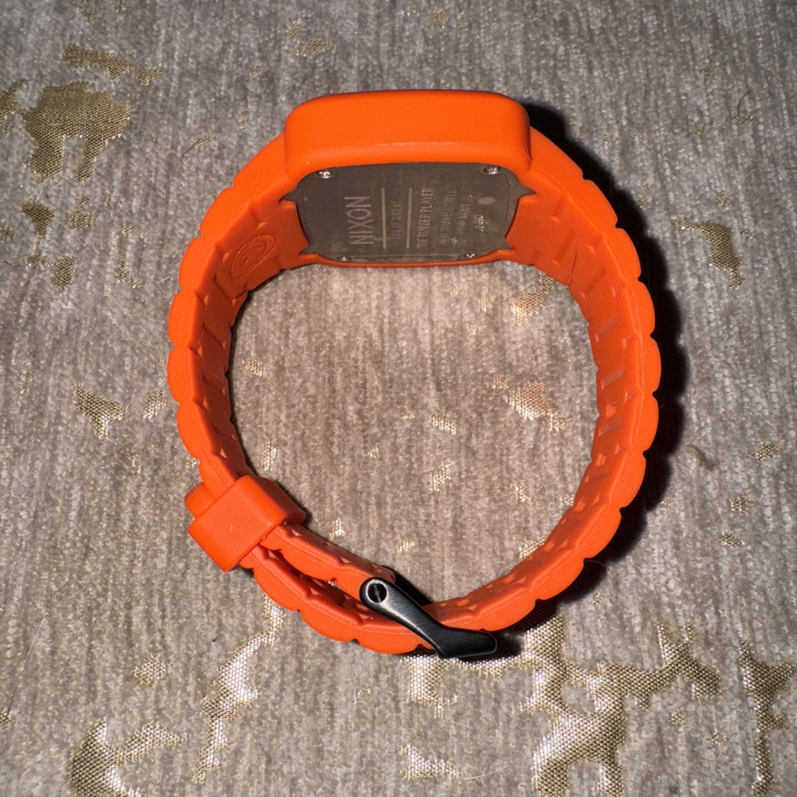 Nixon The Rubber Player “Yes It’s Real” Orange Surf Men’s Analog Wrist Watch