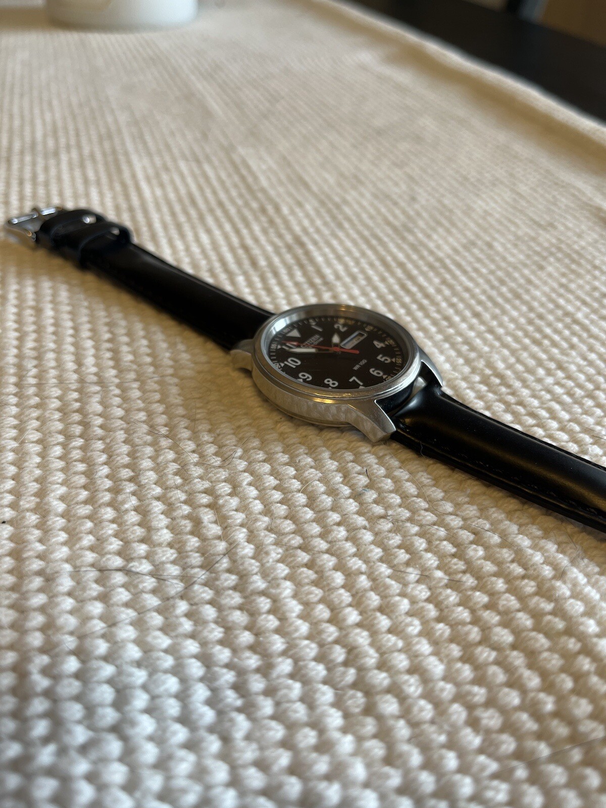 Citizen Garison Men’s Watch Black leather strap