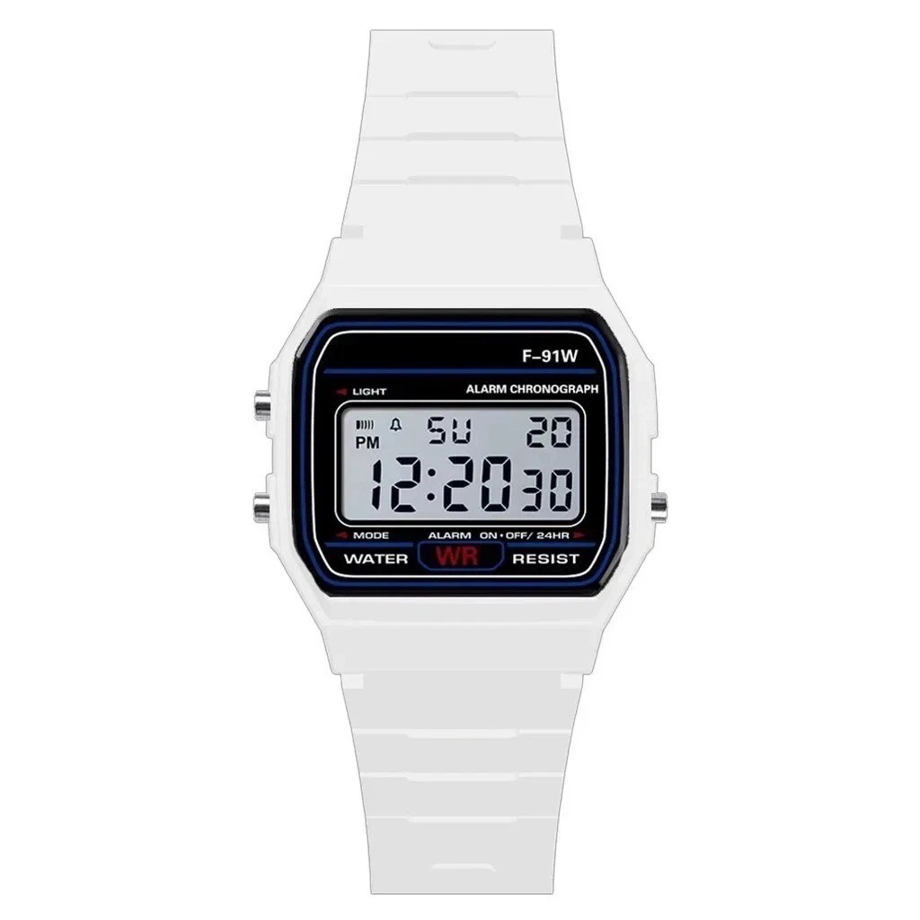 F 91W Classic Digital Resin Strap Watch Stopwatch Chronograph Sport Unisex Men