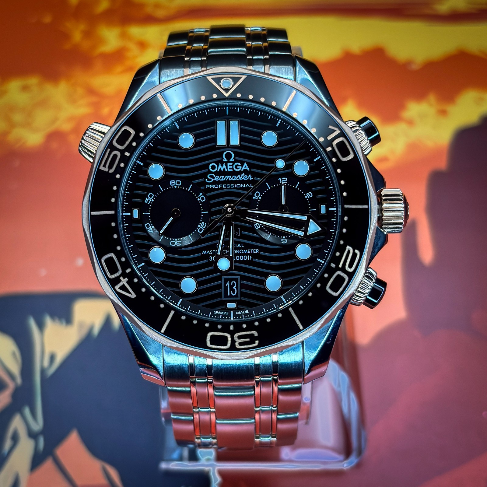 OMEGA Seamaster Diver 300M 210.20.44.51.01.001 BOX & PAPERS 2025 EXTRA STRAP