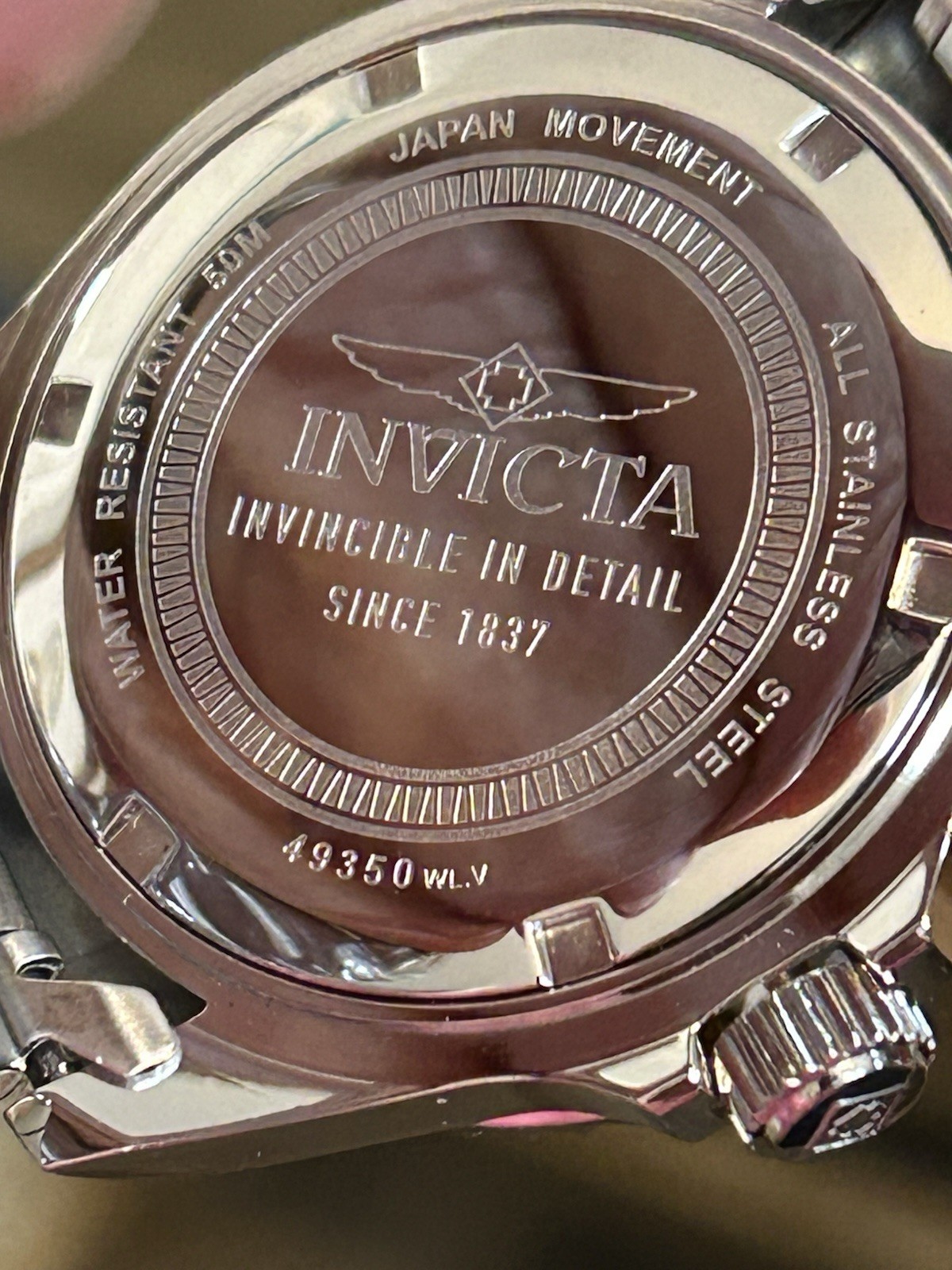 Invicta Specialty Rowan, 40mm, 8.5”, WR 50m, New/Box/3yr Wnty, Red Dial, (49350)