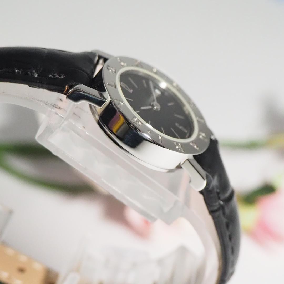 Bvlgari Bulgari BB23SL Black Quartz Wristwatch Ladies Japan 0714550