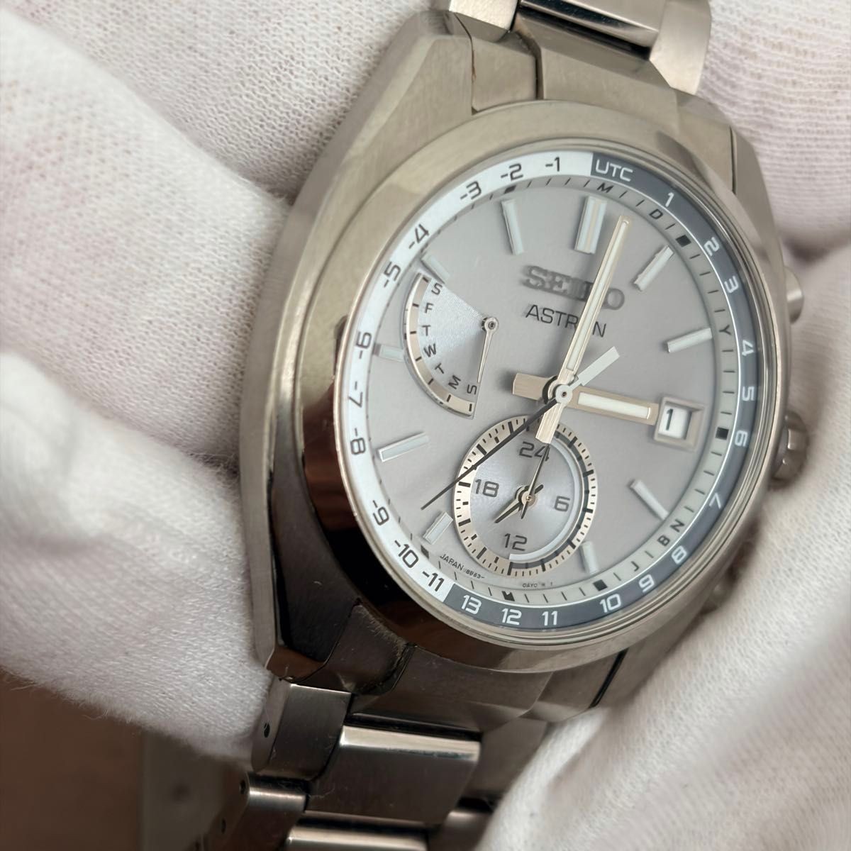 [B1P] SEIKO Astron SBXY009 Silver Titanium Radio Solar Watch [x9p]