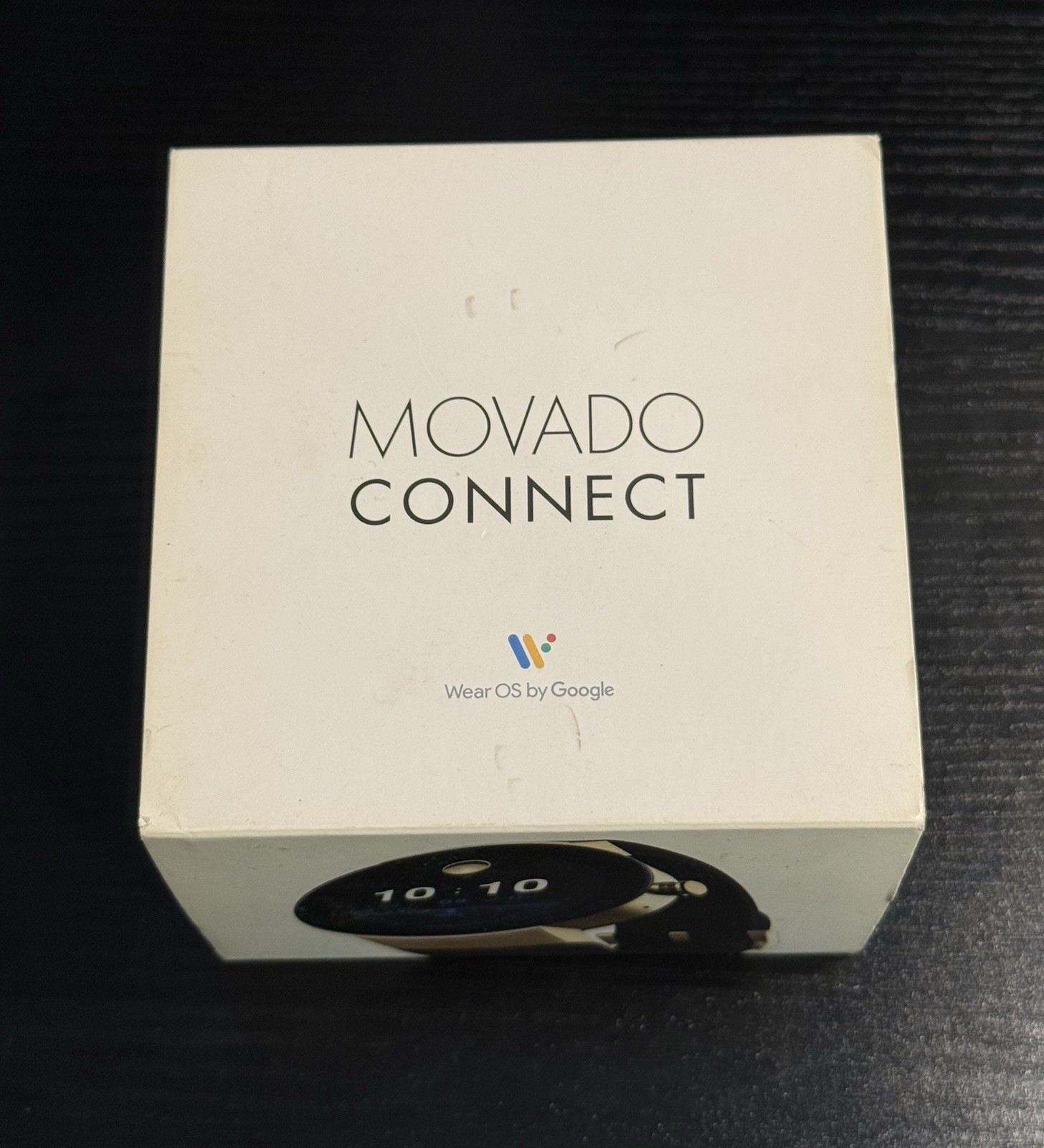 Movado Connect Men’s 46.5 mm Digital Smartwatch Gold Steel Leather 3660021