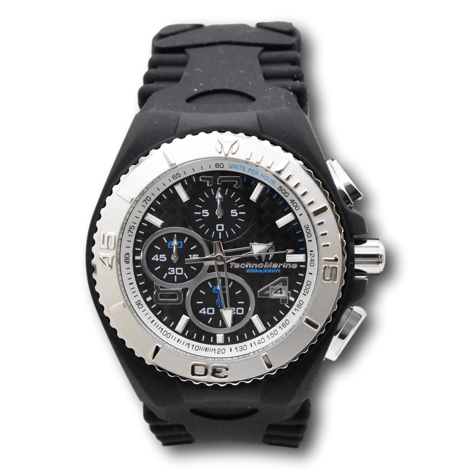 TechnoMarine Cruise JellyFish Men’s 46mm Black Dial Chrono Watch TM-115110