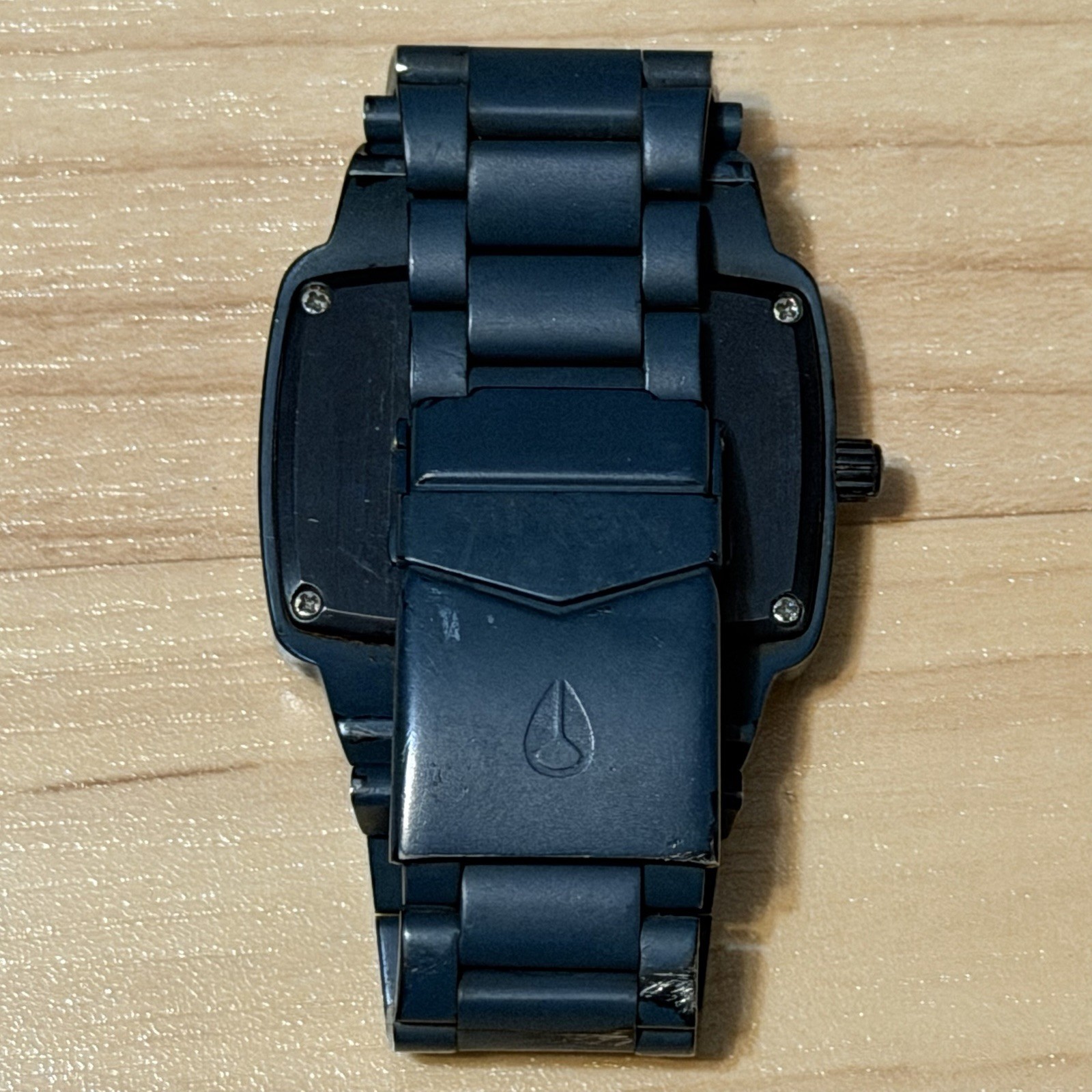 Nixon The Player “Yes It’s Real” GUNSHIP Blue Men’s Analog Surf Watch RUNS READ
