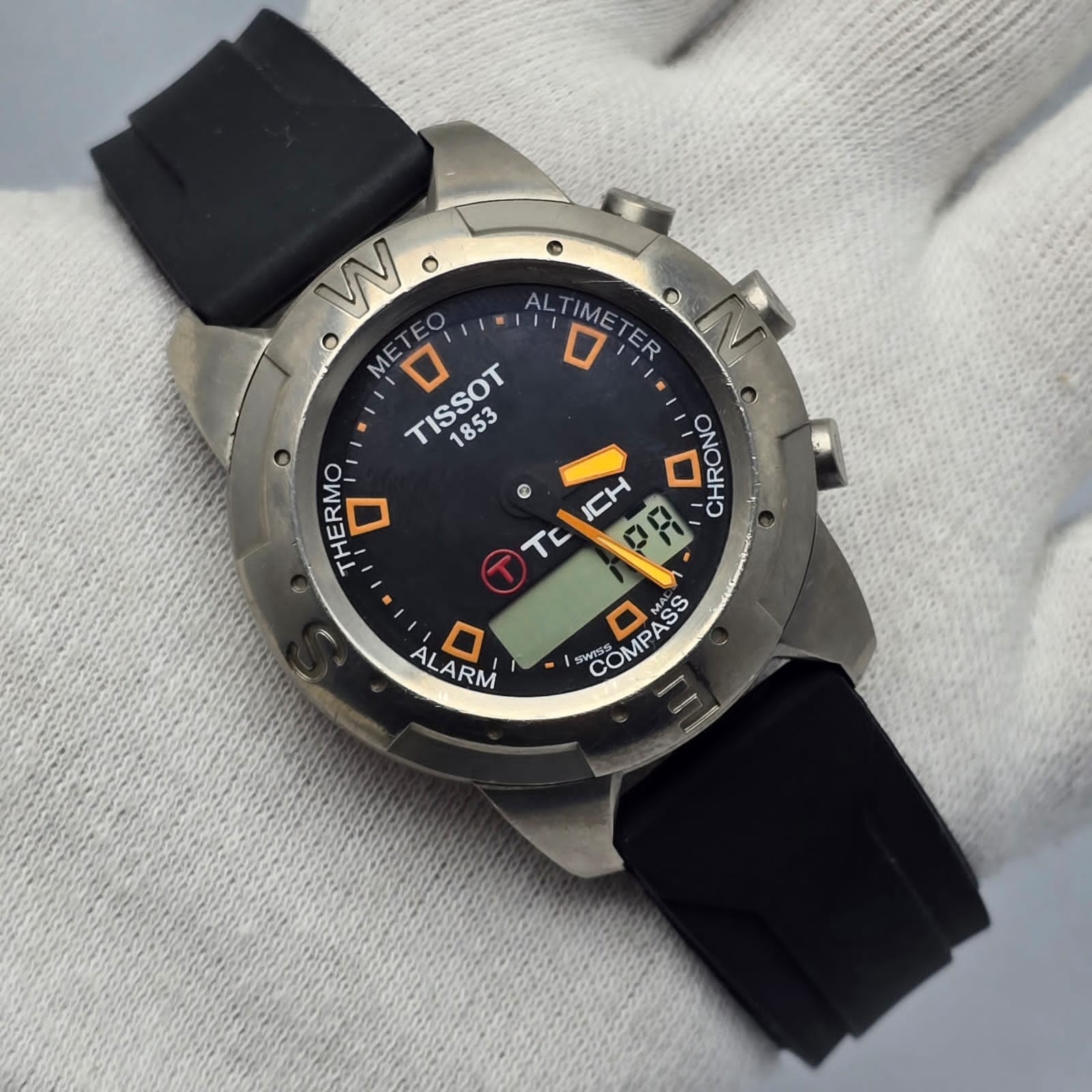 Tissot T-Touch Titanium 252/352 Touchscreen Sapphire Swiss Alarm Compass Watch