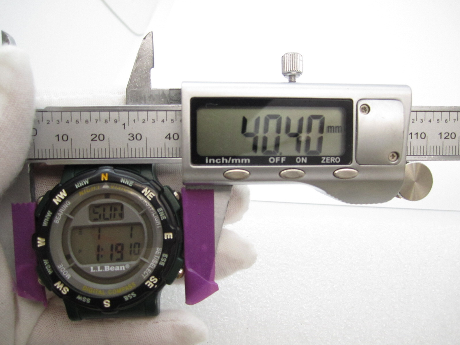 Men’s Freestyle LL Bean Quartz WR Digital Compass Outdoor Round Watch (G154)
