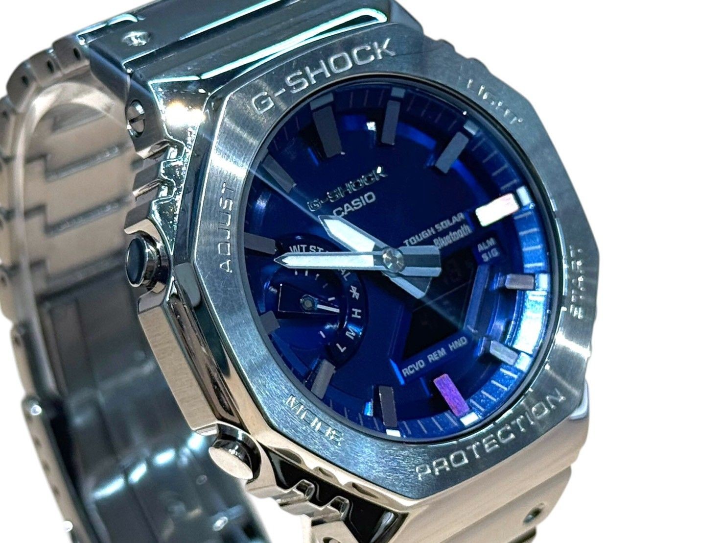 CASIO G-SHOCK Blue Full Metal Analog Digital GM-B2100AD-2AJF good condition