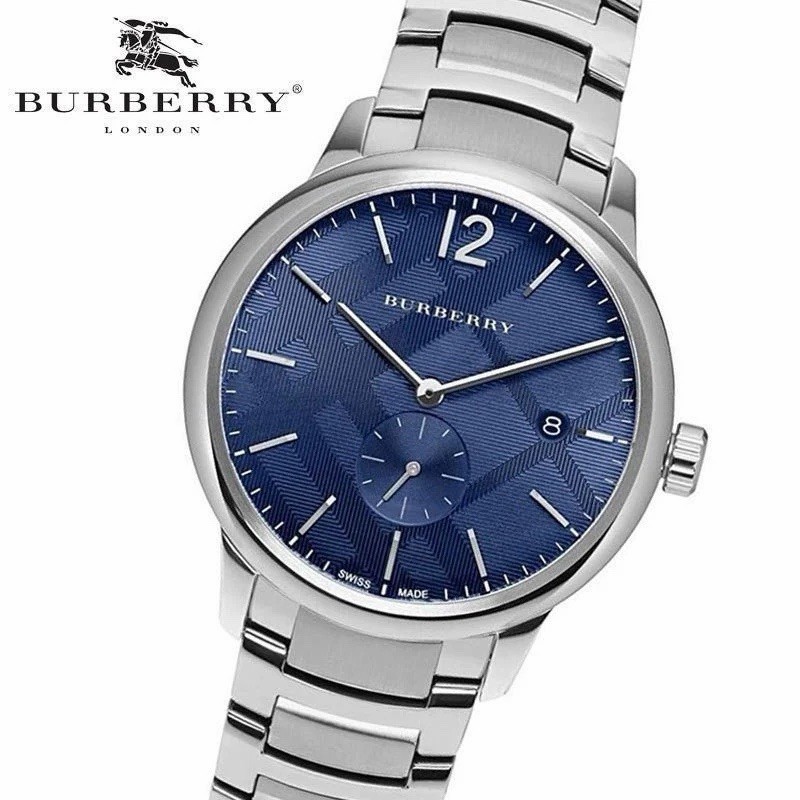 Burberry Men’s Watch The Classic Collection Stainless Steel Blue Dial