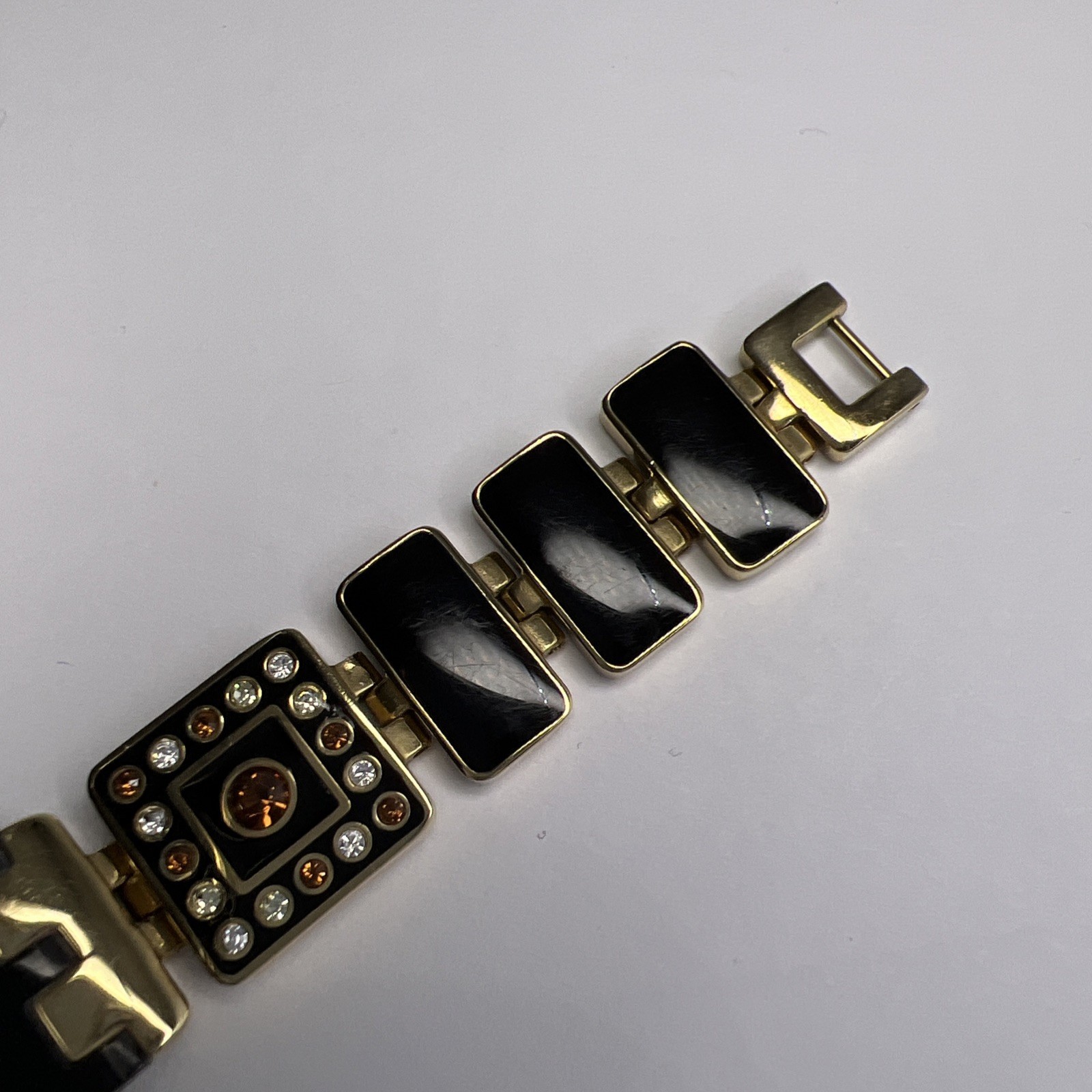 Swatch Square Watch SUBM104G AG2006 Luxotric Gold Tone & Black Quartz Watch