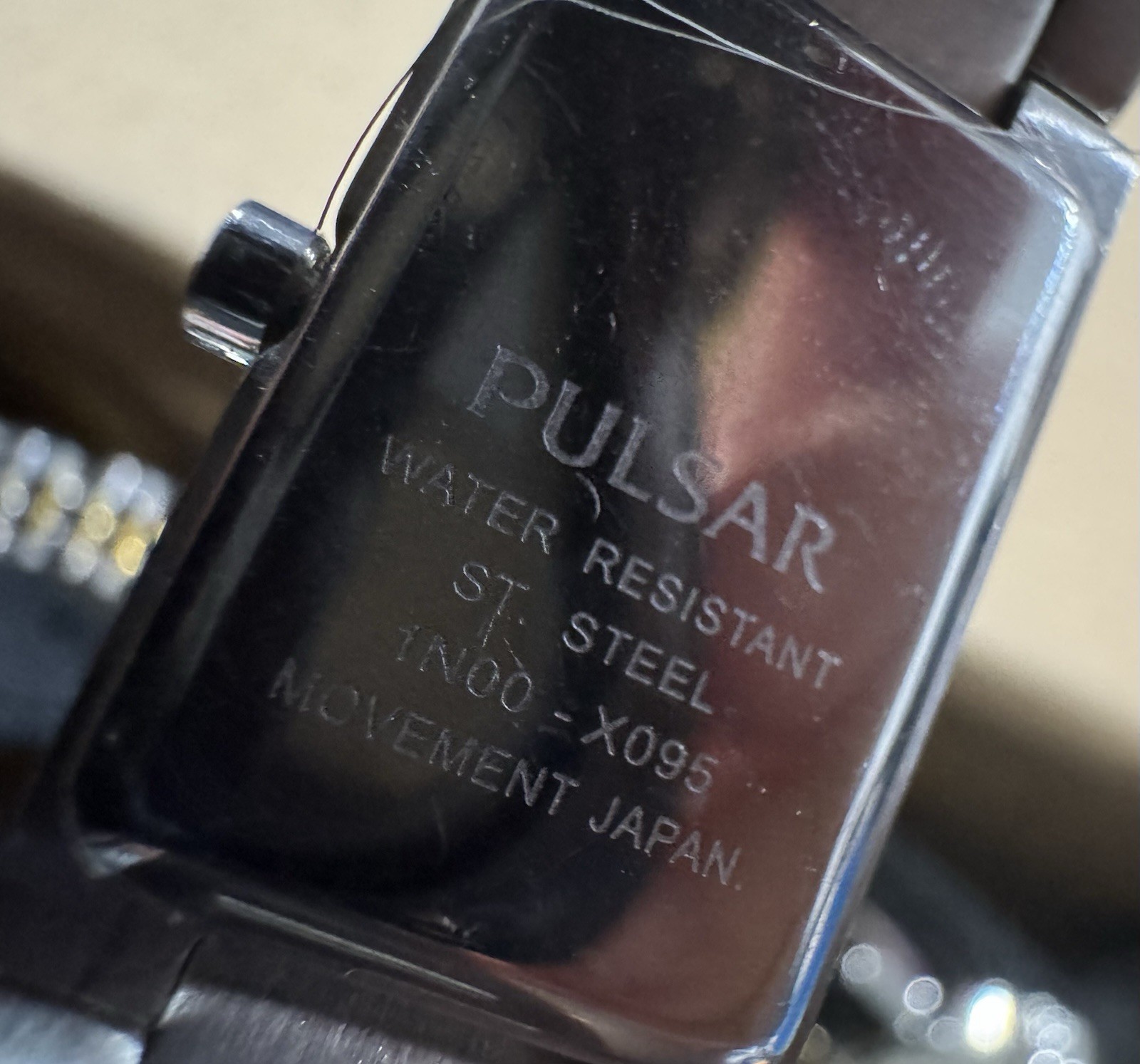 Pulsar Quartz Silver Dial SS Bracelet Rectangle 15mm case