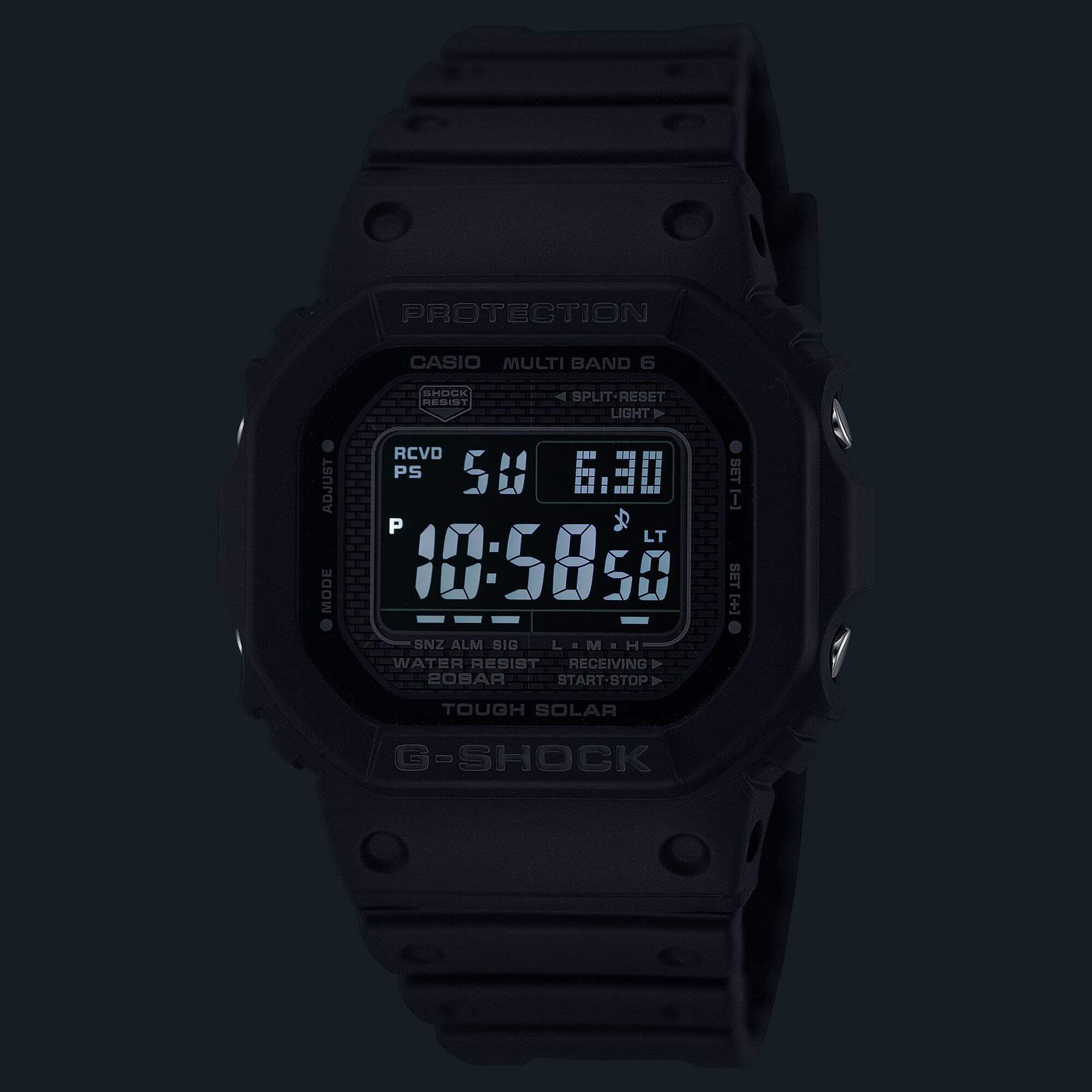 CASIO G-SHOCK GW-5000HS-1 GW5000 SOLAR / MULTIBAND 6 DIGITAL WATCH