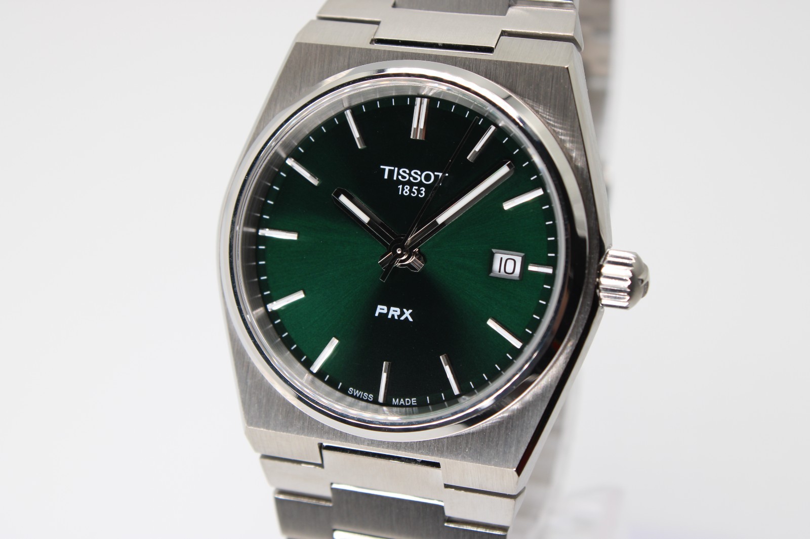 TISSOT PRX T137.210.11.081.00 Quartz Green Dial Unisex Watch 35MM