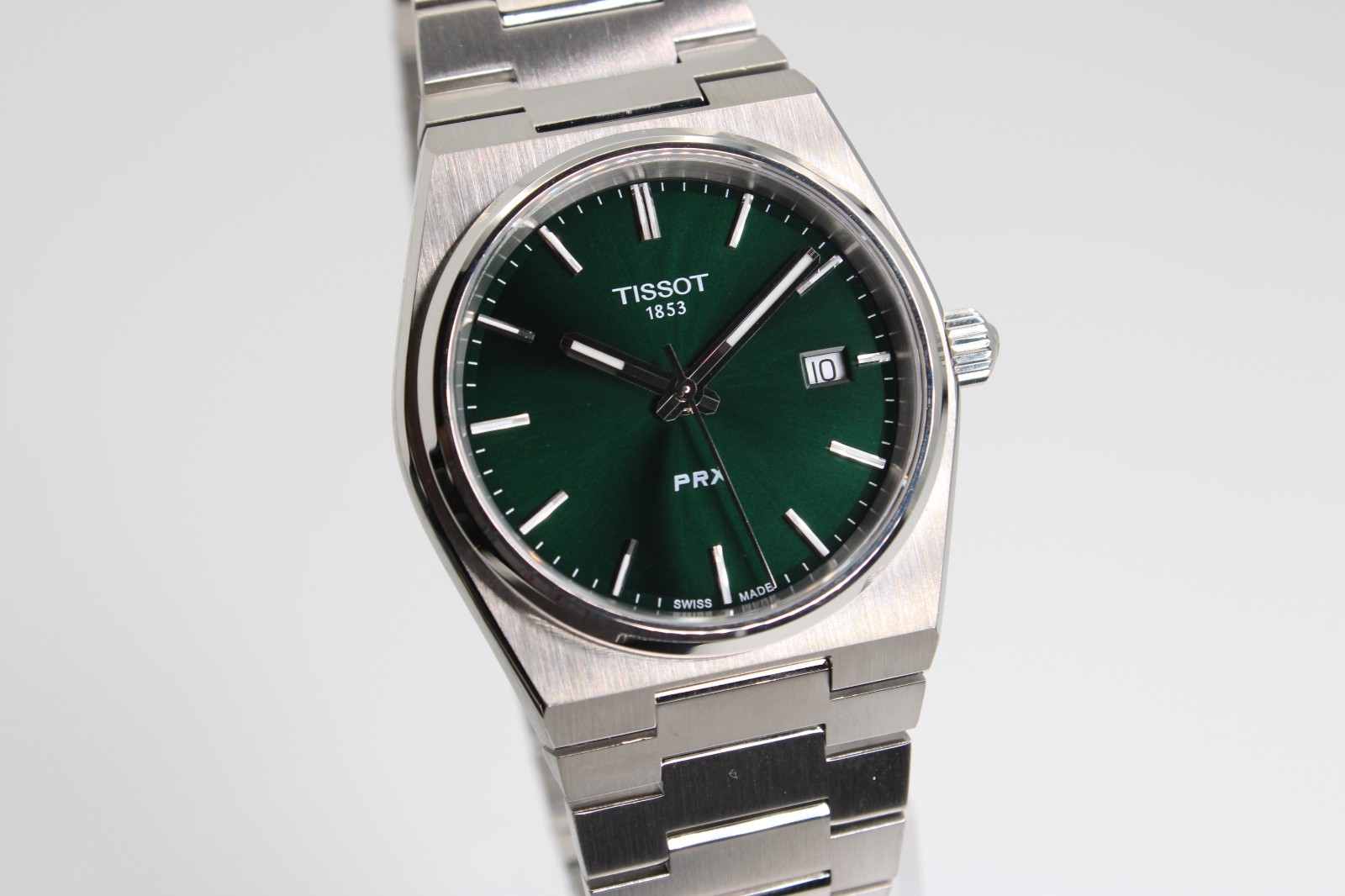 TISSOT PRX T137.210.11.081.00 Quartz Green Dial Unisex Watch 35MM