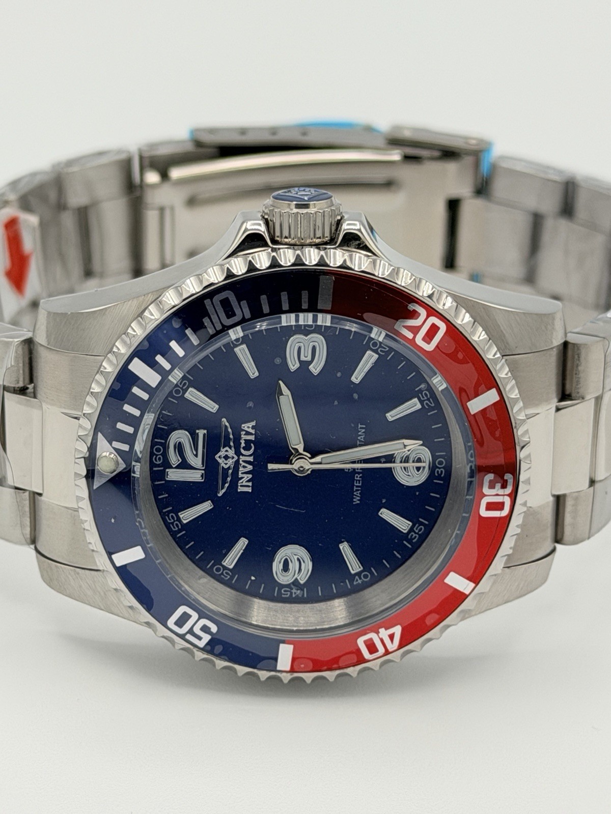 Invicta Specialty Rowan Men’s 40mm Stainless Steel Watch Pepsi Bezel 69482 New
