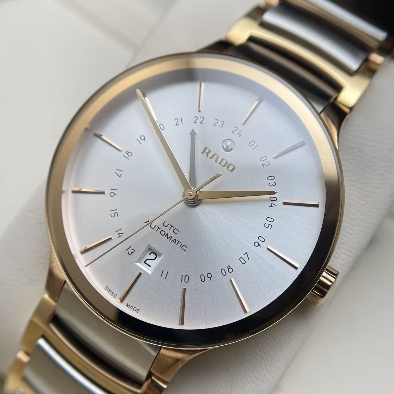 Rado Sliver-grey Dial Centrix R30162013 Men’s Watch Automatic 40mm Date
