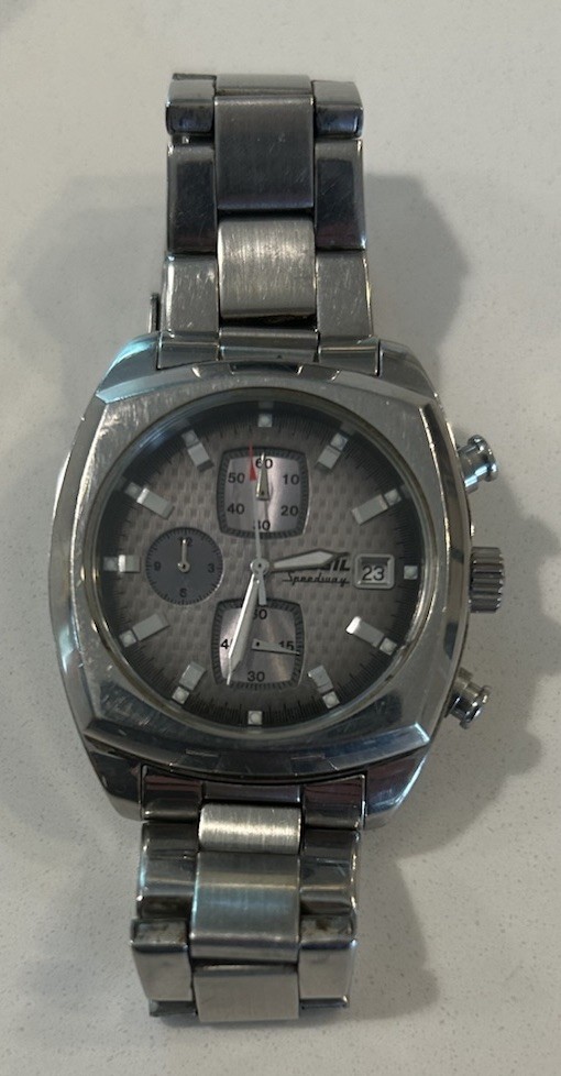 Fossil Arkitekt Speedway Stainless Steel Quartz Watch Men’s FS-2895/New Battery