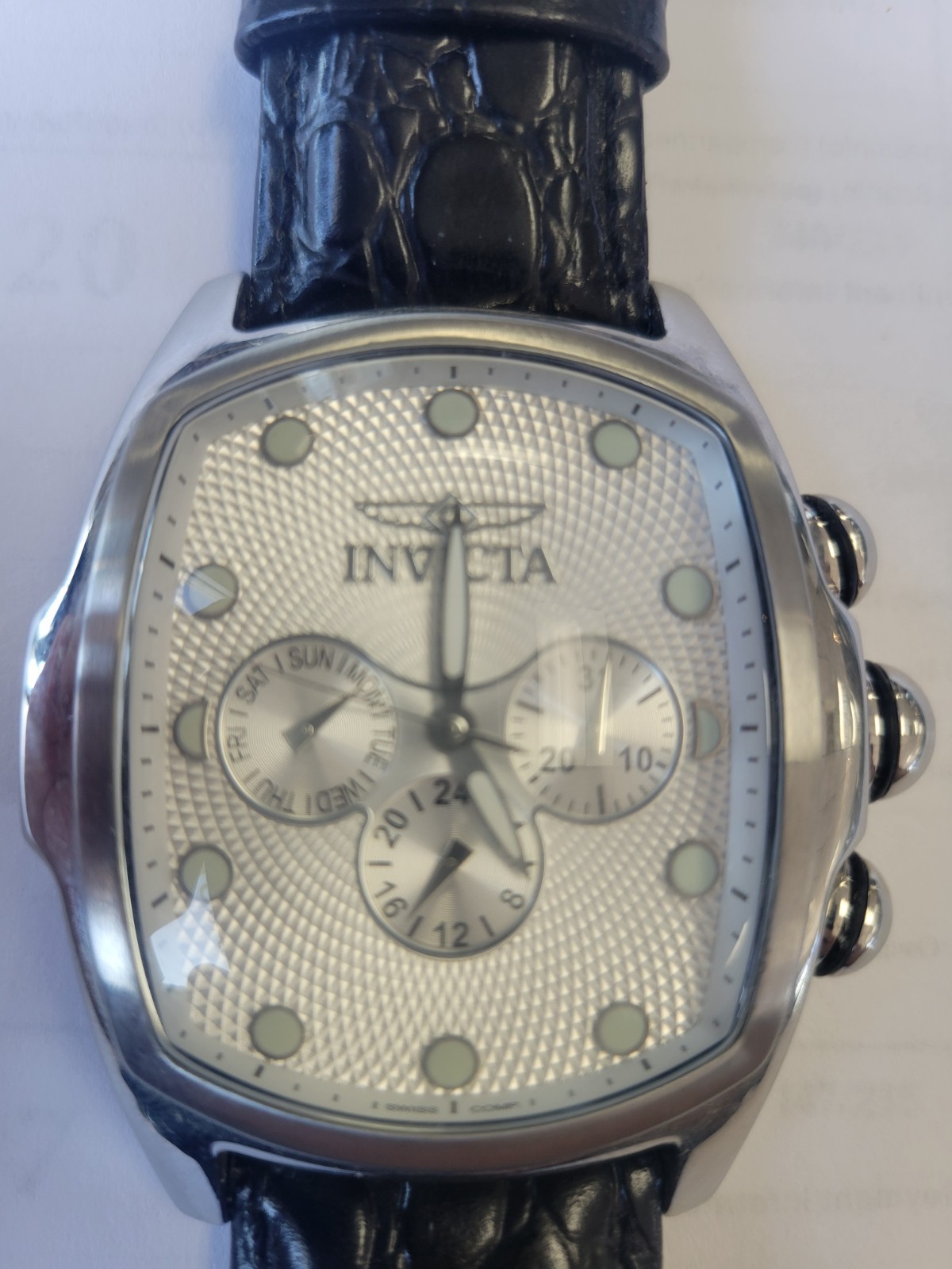 Invicta Mens Limited Edition Lupah Model No 0067 Flame Fusion Crystal Watch