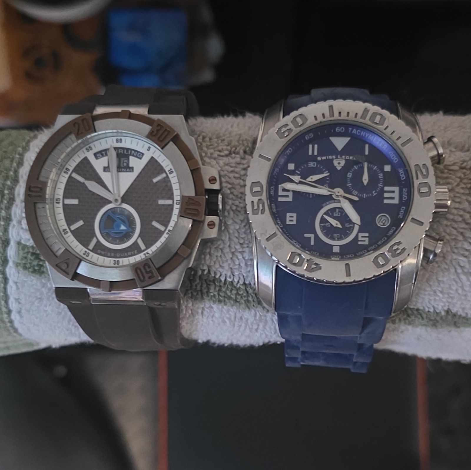 Invicta Men’s Quartz Chronograph Tachymeter Wristwatch Lot of 4 Mixed Bands