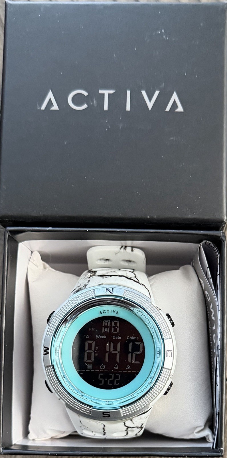 Activa Summit X Invicta Digital Watch 50mm, Camouflage, White (ACW1915MC-005)