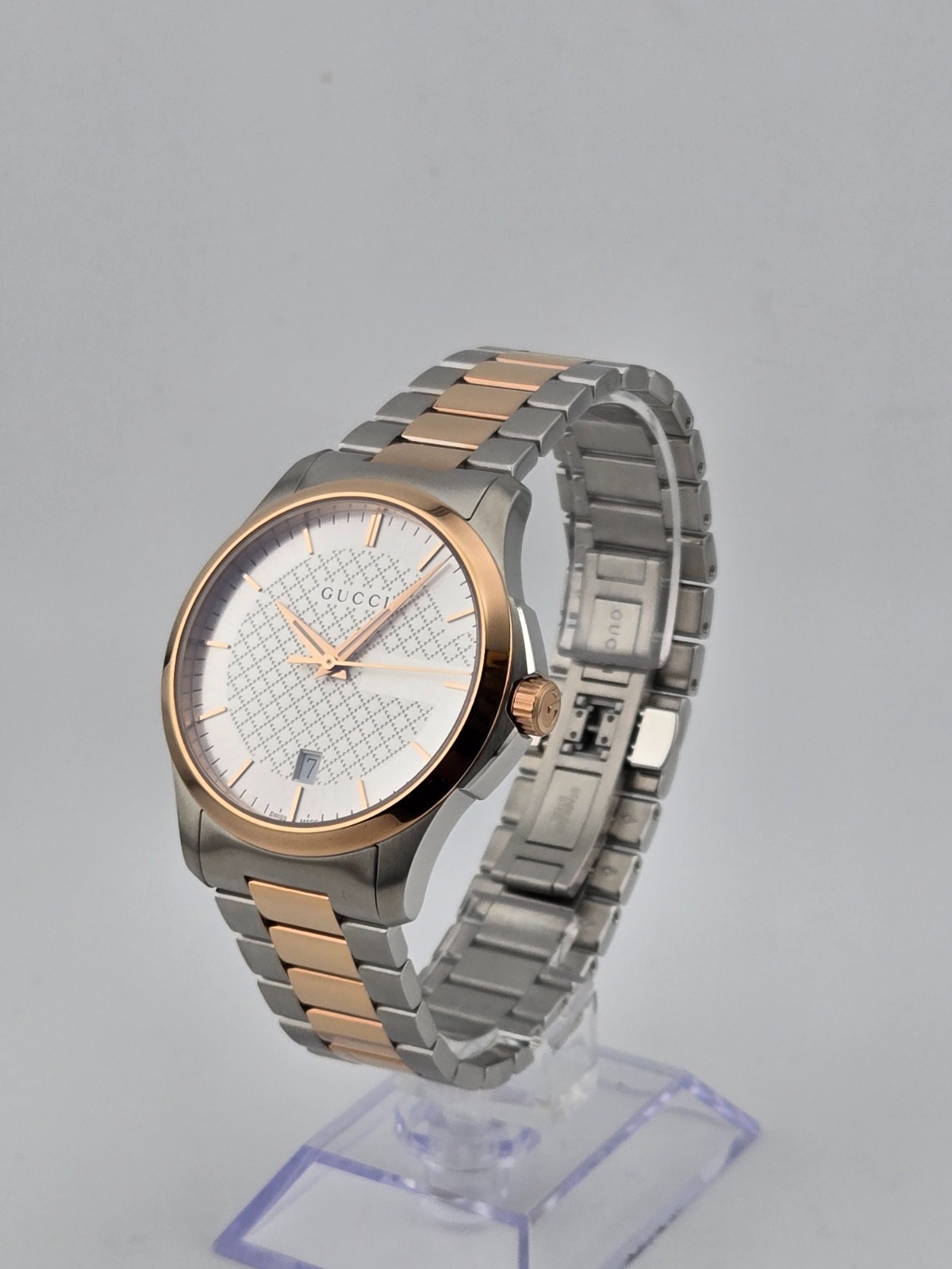 $1170 MSRP | Gucci Men’s G-Timeless Two-Tone Stainless Steel Watch – YA126473
