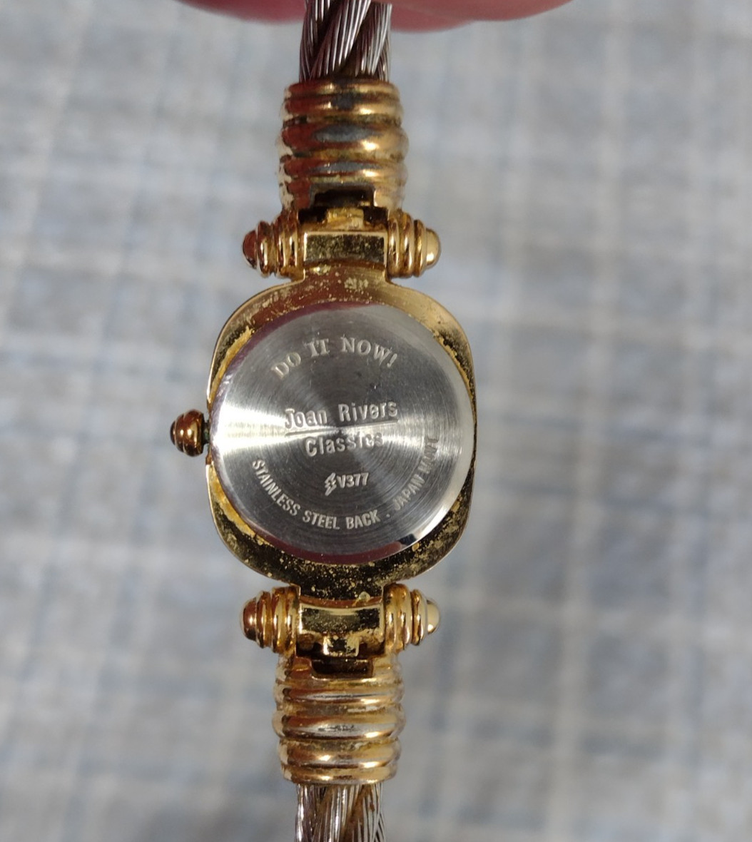 Women’s JOAN RIVERS Classics Watch Two-Tone w/ New Battery – Works Great! cN