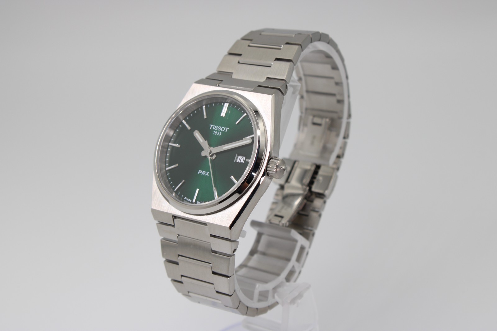 TISSOT PRX T137.210.11.081.00 Quartz Green Dial Unisex Watch 35MM