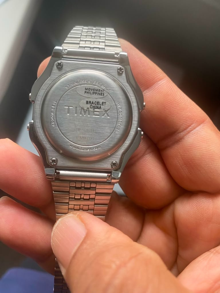 Timex T80 Digital Watch Rainbow Pride Indigo 30meters TW2U70700 (Read Desc)