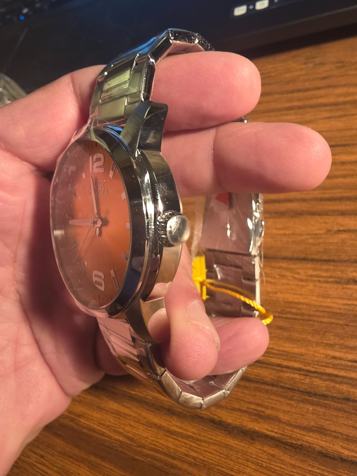Invicta Celestial 48493 Men’s Watch 43mm Steel Yellow Dial NIB MSRP $495
