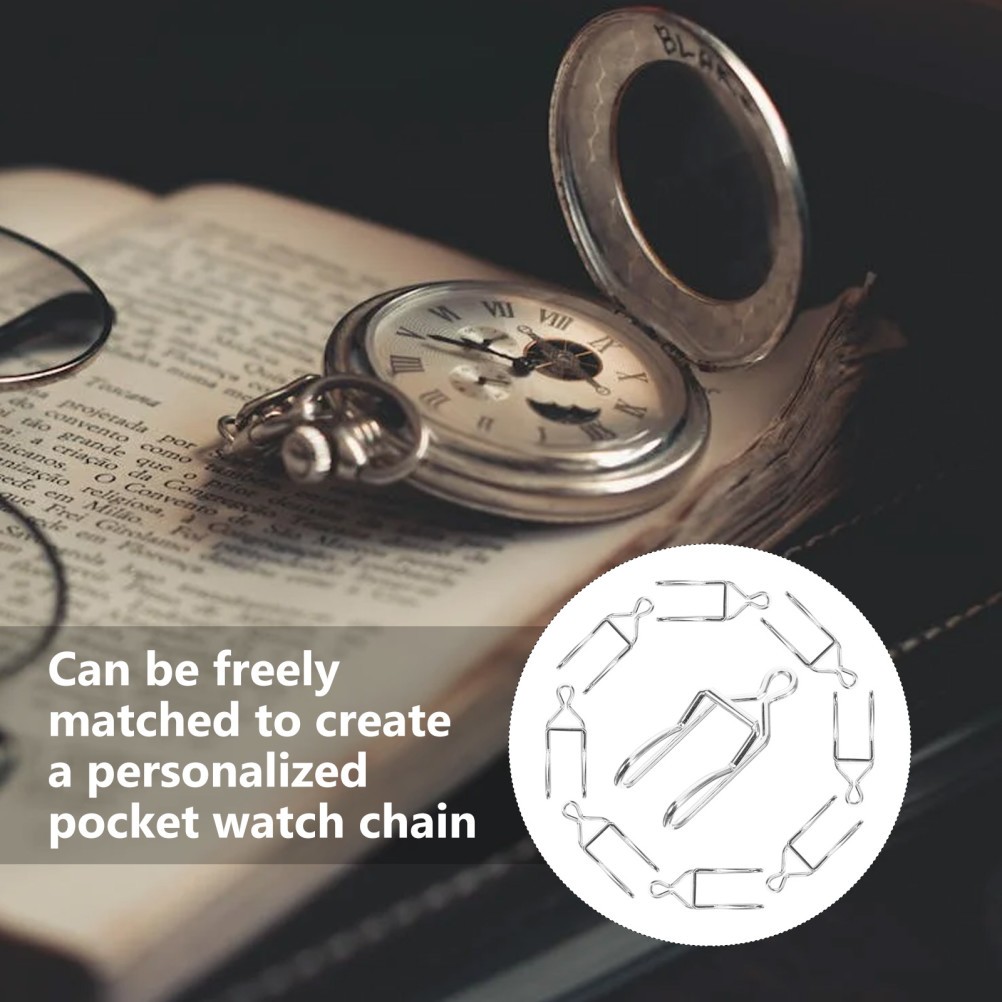 50 Pcs Jewelry Clasps for Bracelets Pocket Watch Chain Diy Accessories Vest