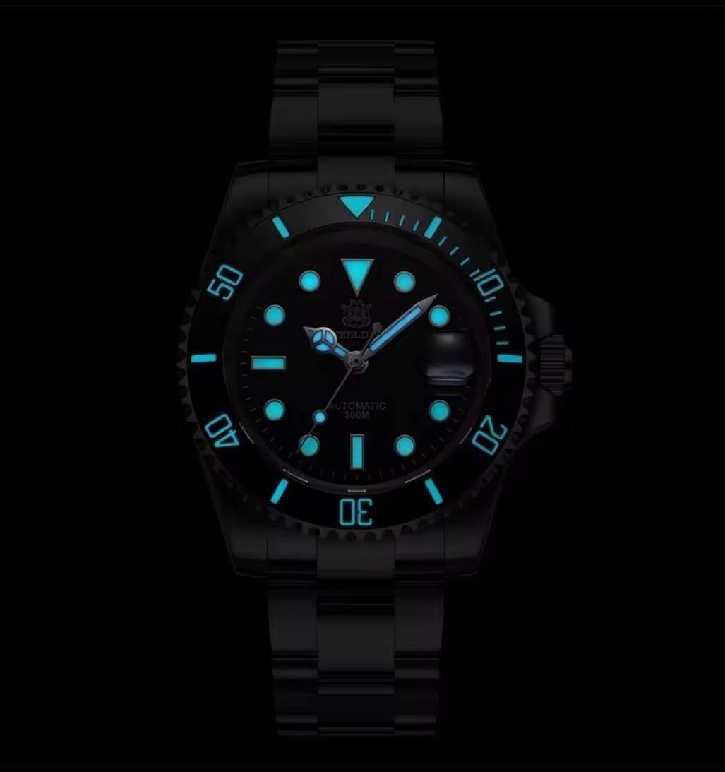 Steeldive Green Black SD1953 Seiko NH35 Automatic 300m Dive Watch Sapphire New