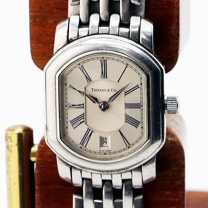 Tiffany & Co. Mark Coupe Quartz Watch Silver Dial Ladies