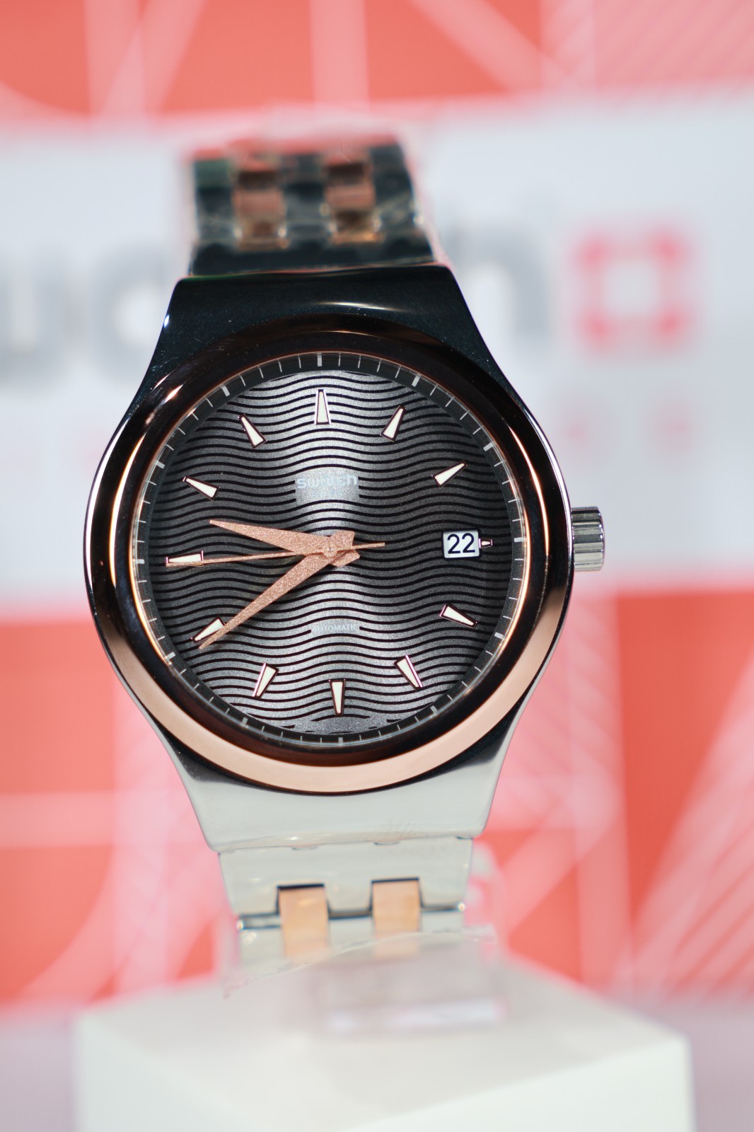 New Limited Swiss Made Automatic Sistem Tux 42MM YIS405G Stainless Gold CoLored