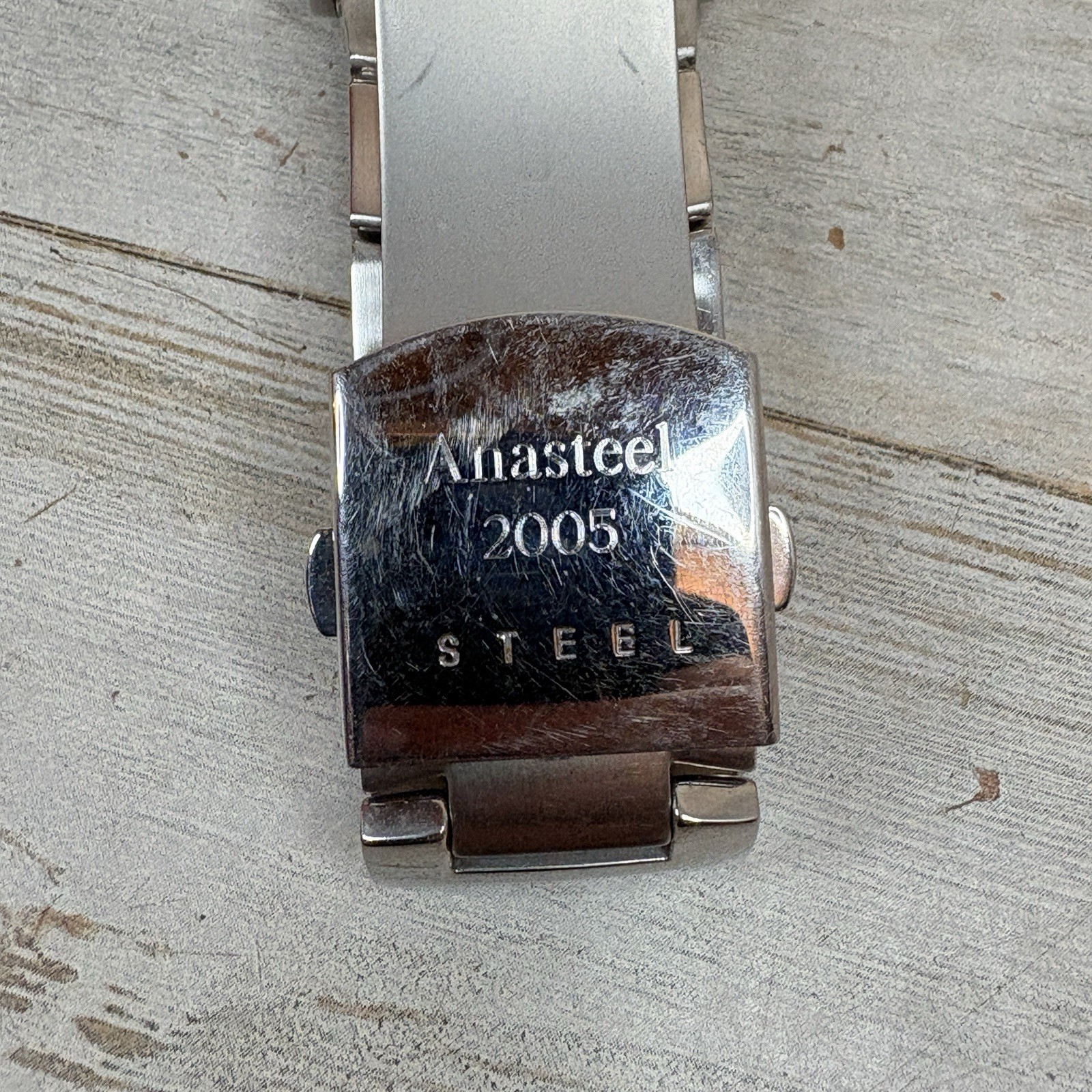 Lot Of 2 Rectangular Watches Guess Anasteel 2005 & Allude Black *Read