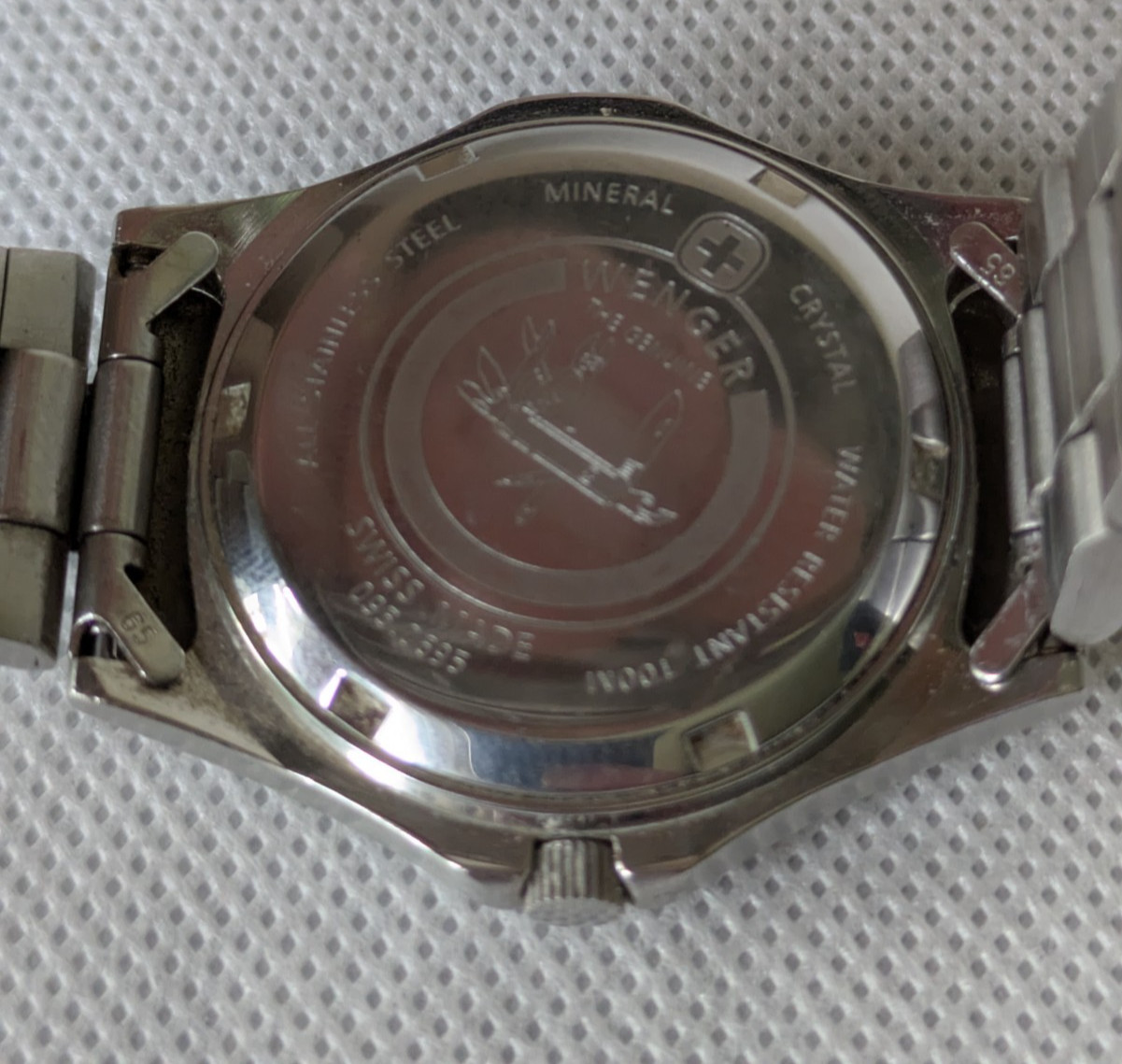 Wenger Swiss Quartz Watch Men 24hr / Date Military Dial