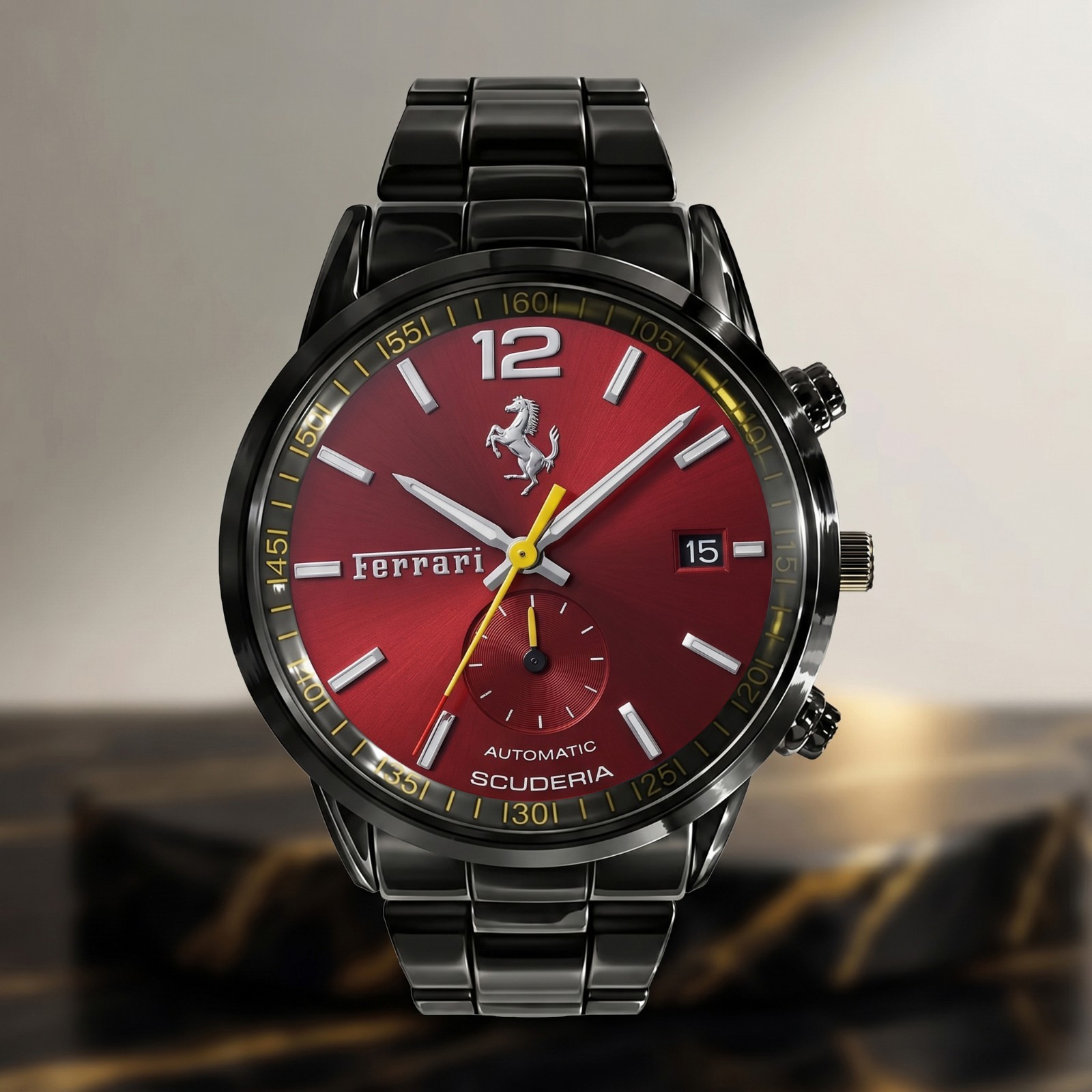 Personalized Ferrari Luxury Racing Watch Stainless Steel Car Lover Gift