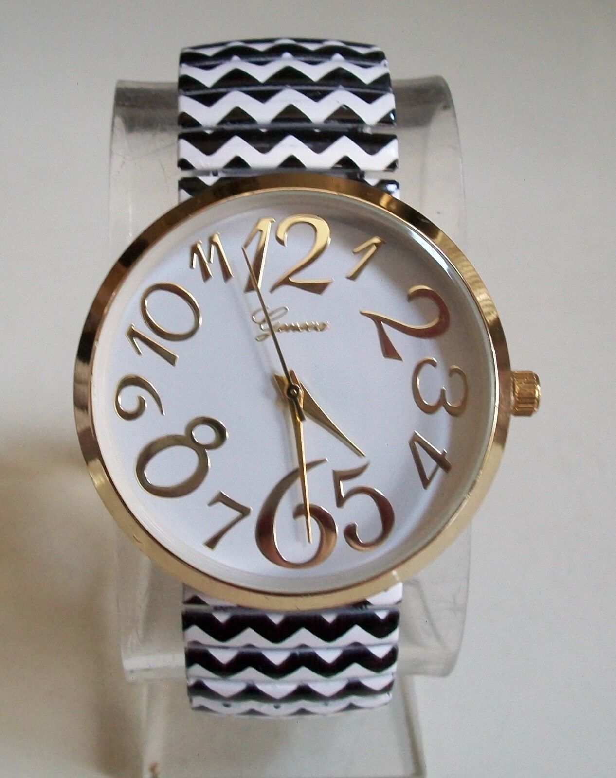 Women Stretch Band Mint, Pink, Purple, White Polka Dots & Chevron Fashion Watch