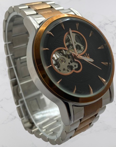 Refurbished Luxury Two-Tone Maserati Open-Heart Dial Automatic Men’s Wristwatch