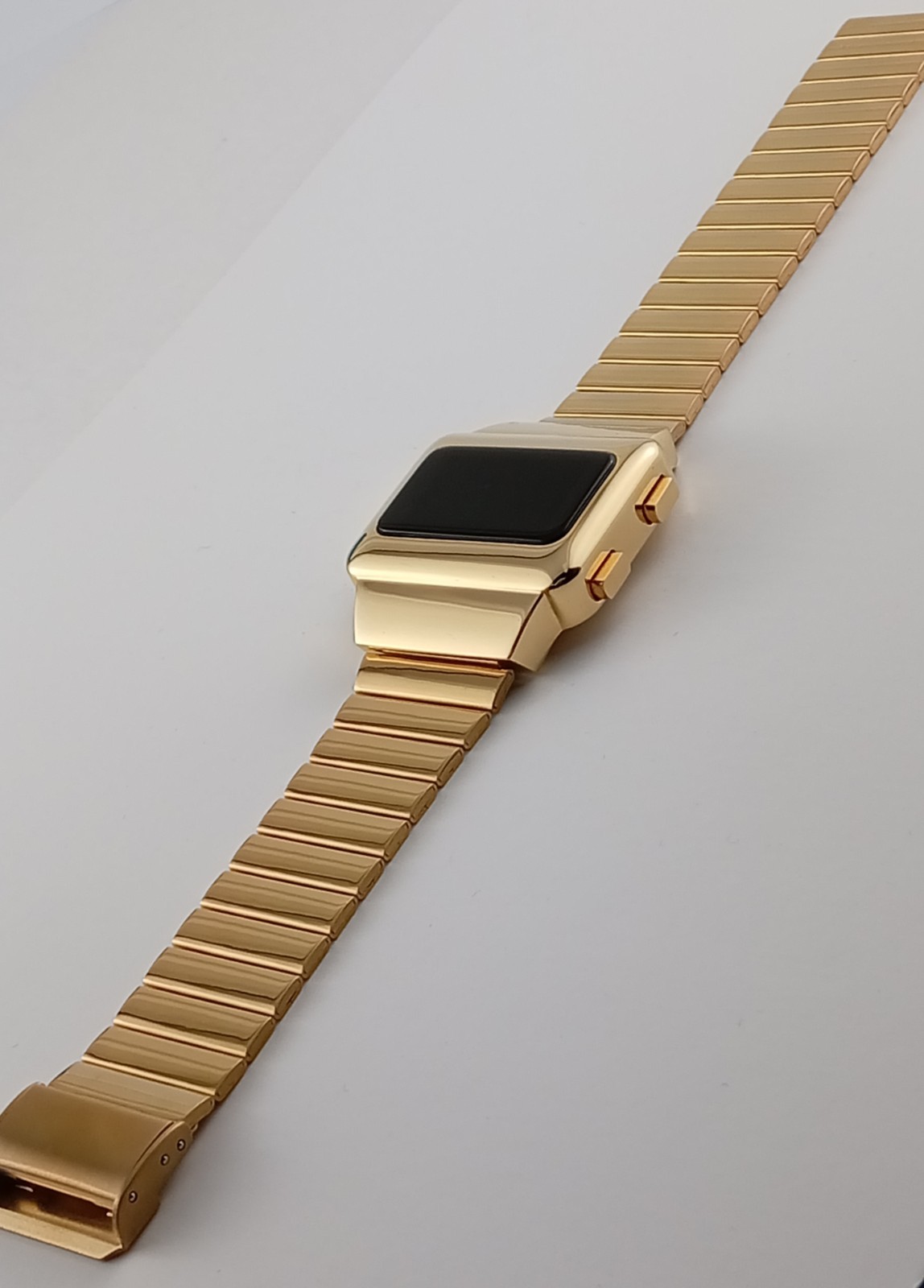 Rare old style modern futuristic 70s seventies space age mens led l.e.d watch 59